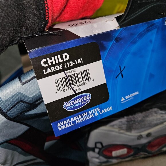 NEW Marvel Avengers Captain America Halloween Costume Boys Large 12-14 Falcon - Picture 9 of 11